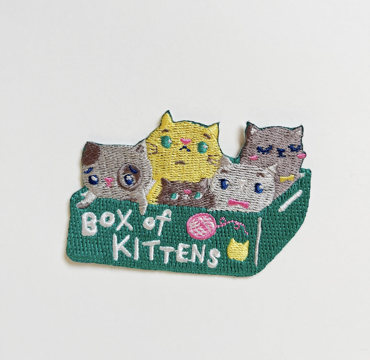 Box of Kittens Iron On Patch