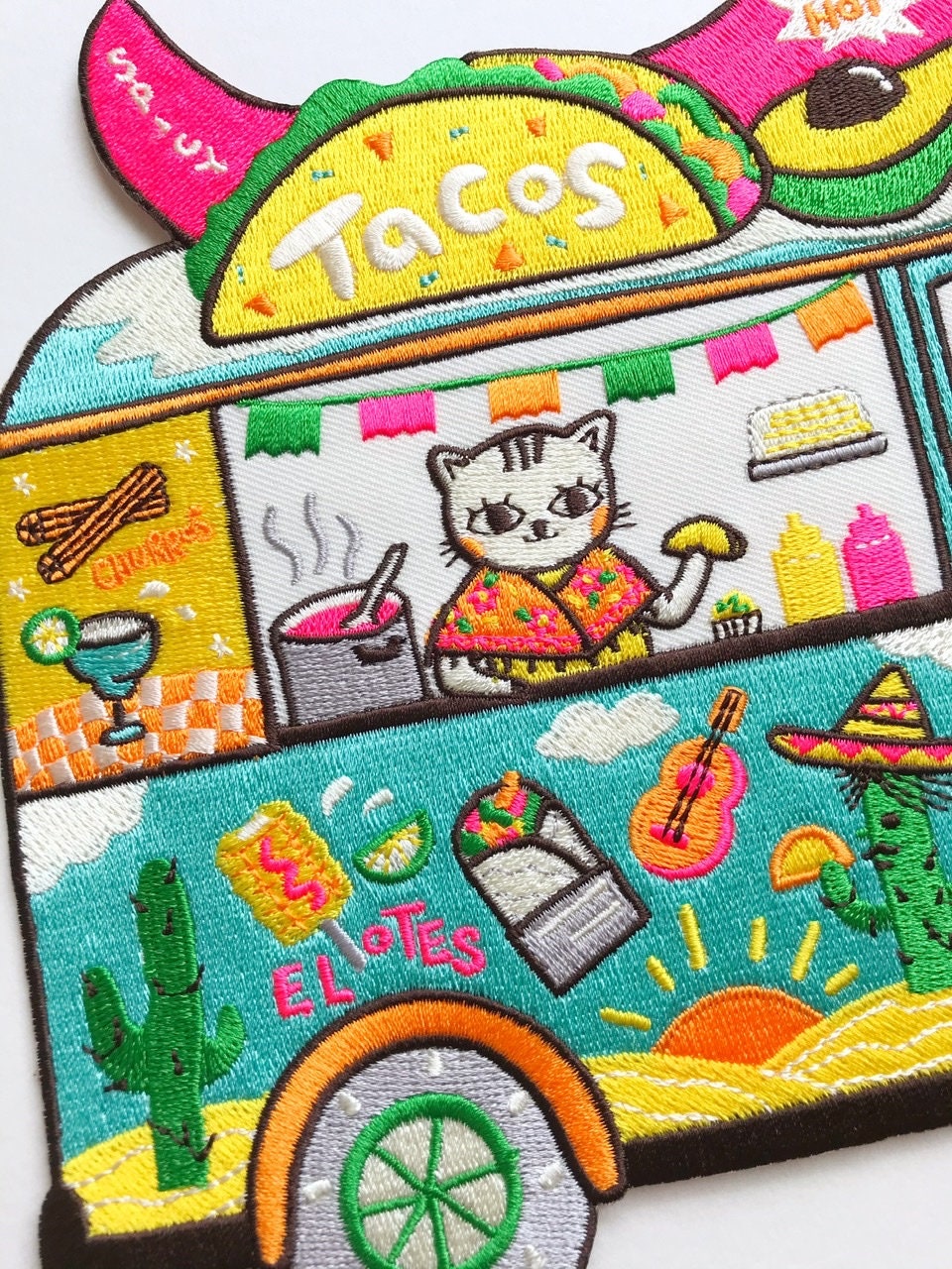 Mexican food Truck XXL Back Patch