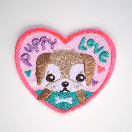 Puppy Love Iron On Patch