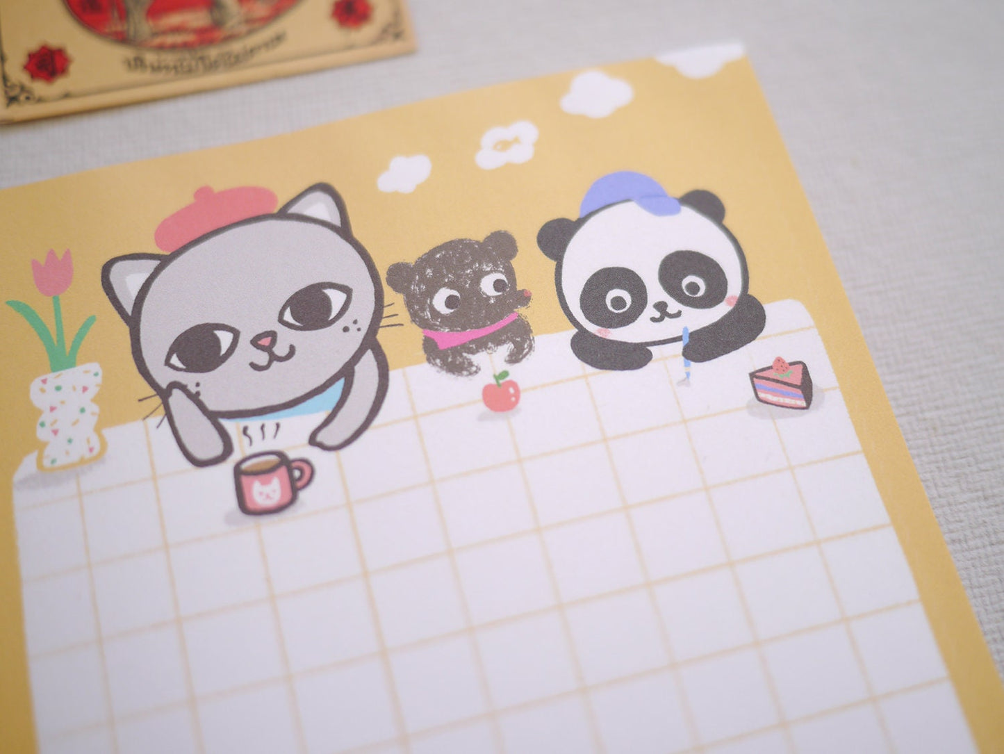 Afternoon day dreaming Notepad - A6 List pad, tear away notepad, Cute Illustration notepad