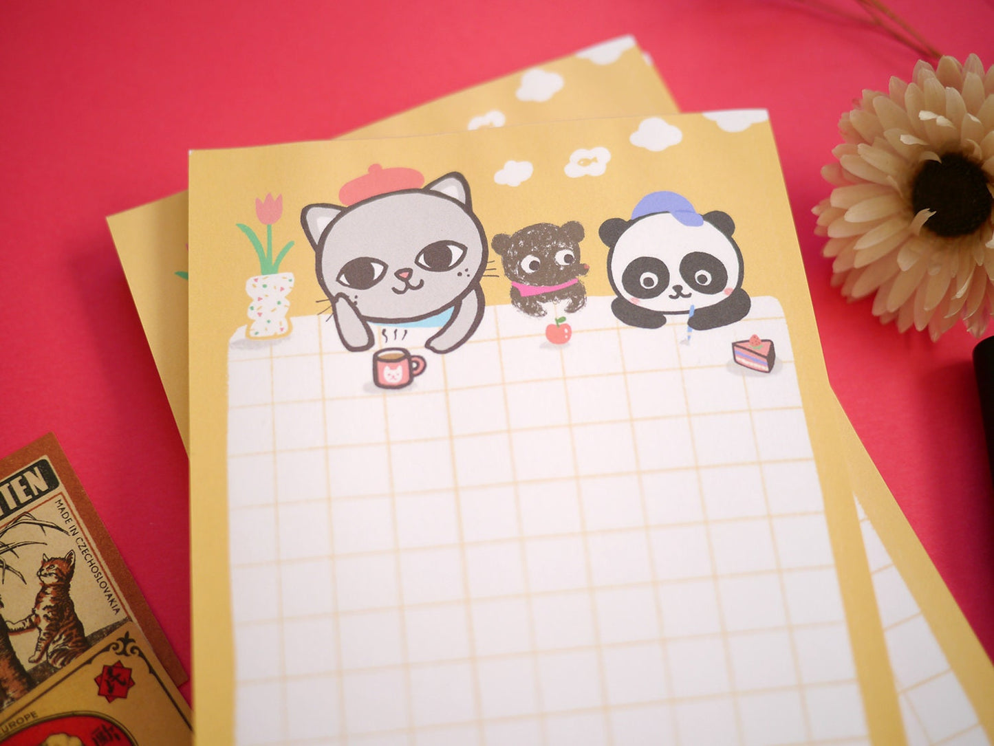 Afternoon day dreaming Notepad - A6 List pad, tear away notepad, Cute Illustration notepad