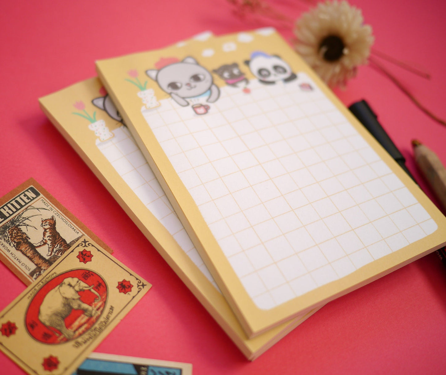 Afternoon day dreaming Notepad - A6 List pad, tear away notepad, Cute Illustration notepad