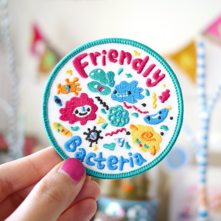 Friendly Bacteria Iron On Patch