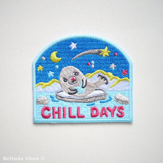 Baby Seal Chill Days Iron On Patches