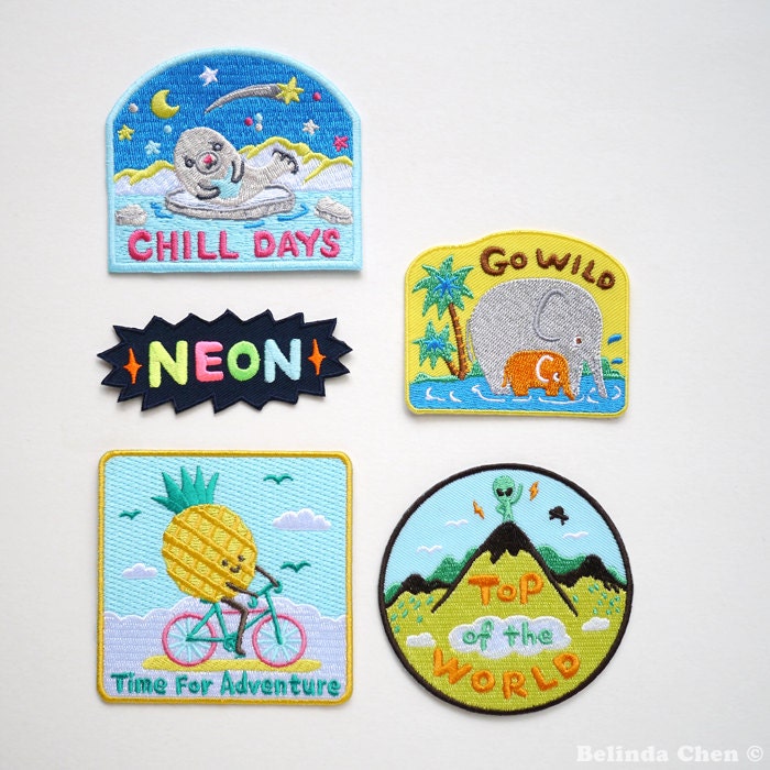 Bel's Art World - 6 x Mix and Match Iron on Patches