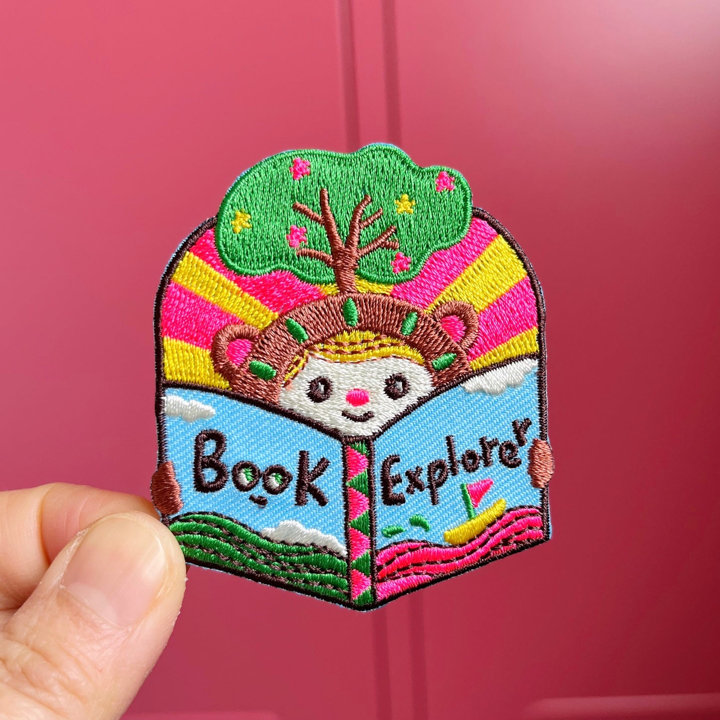Book explorer Iron On Patch