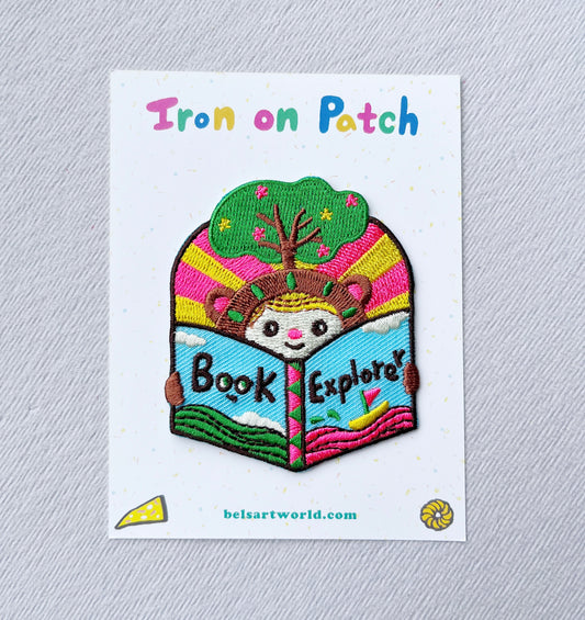 Book explorer Iron On Patch