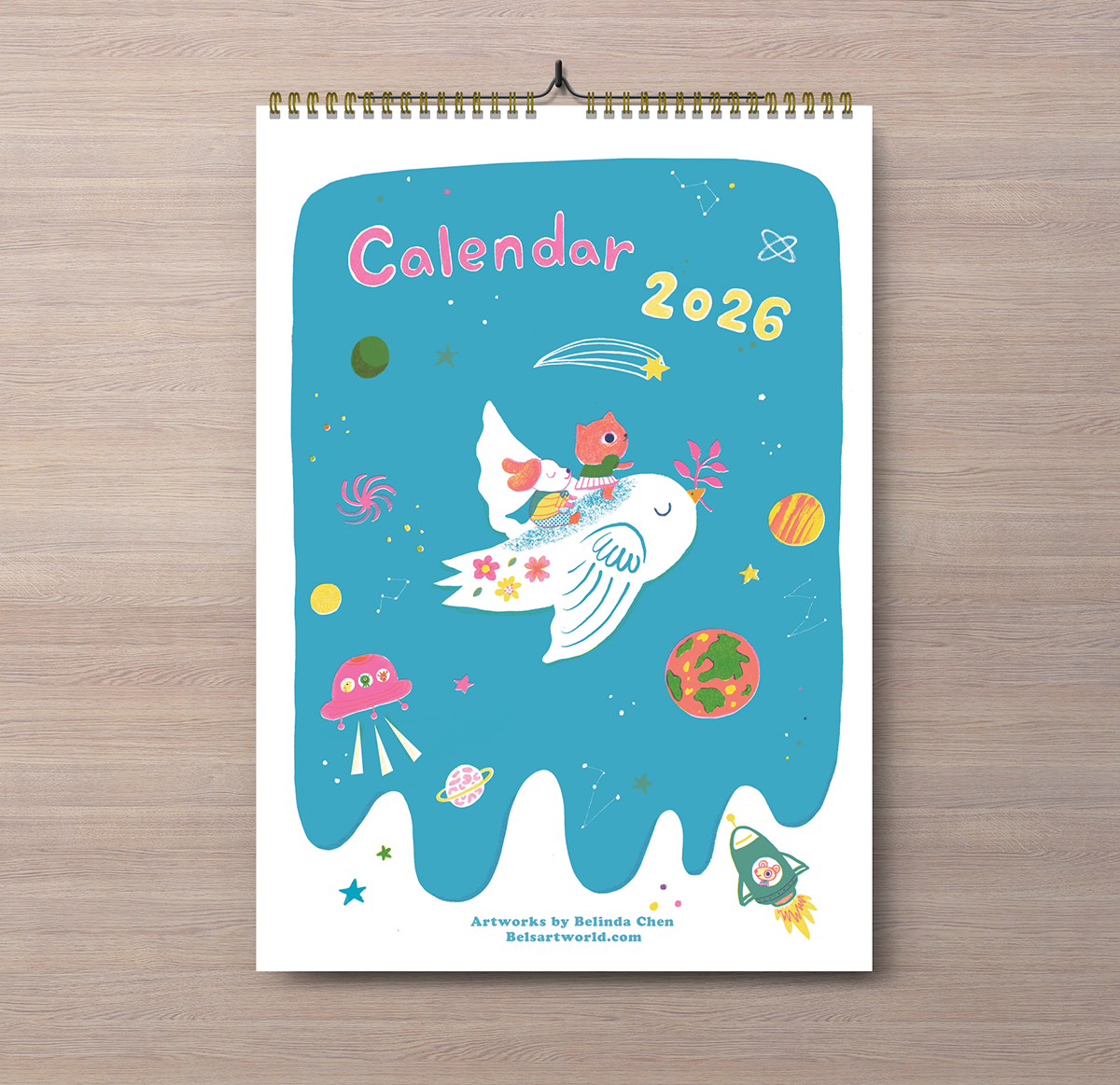 Pre-Order Cat, Puppy and Mouse Adventure Calendar 2026  - A4