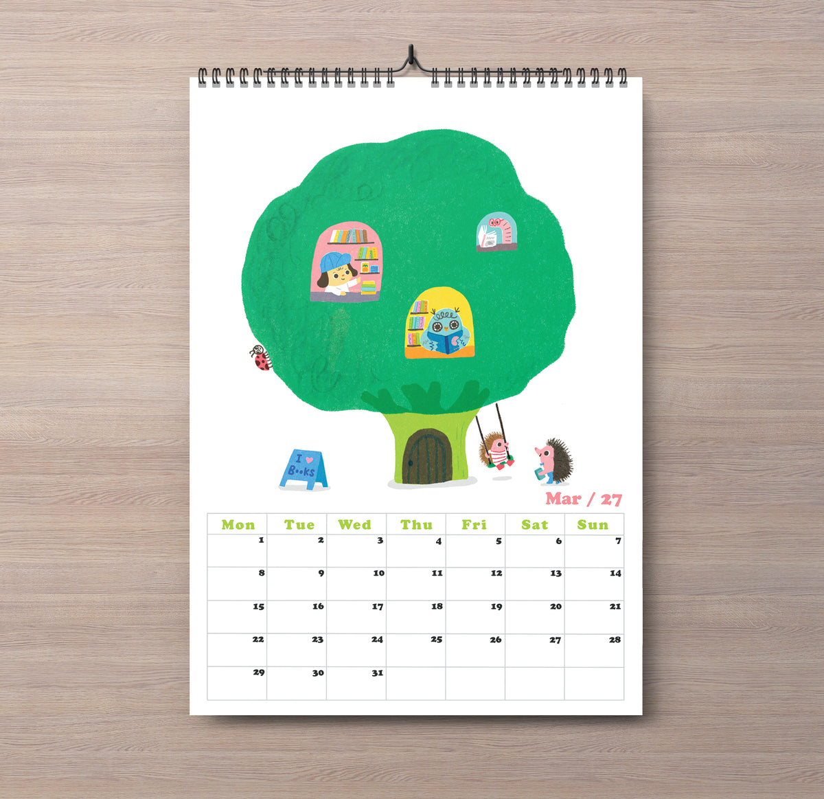 Pre order - Fruit and Veg Town A4 Wall Calendar 2027