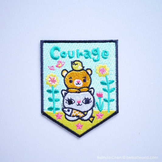 Courage Iron On Patch