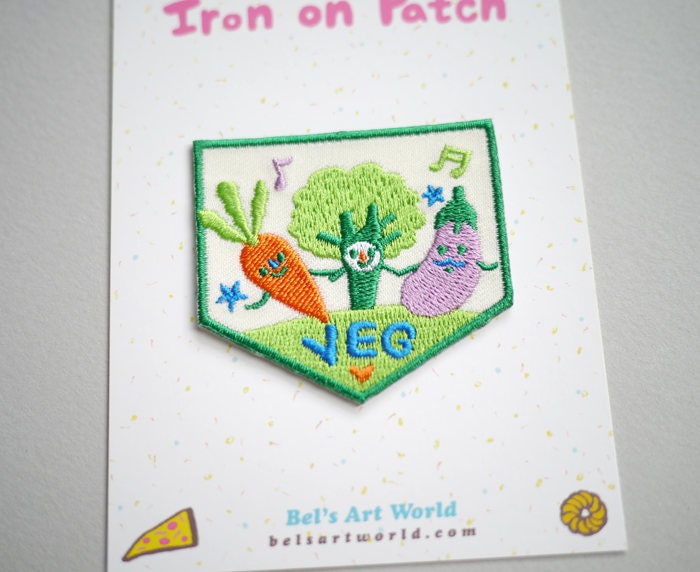 Veg Party - Iron On or sew on Patch