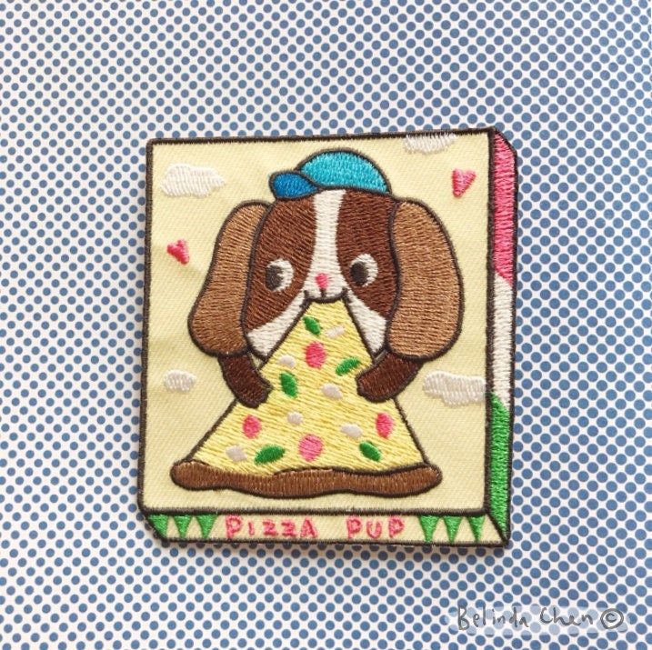 Pizza Pup -  Iron On Patch