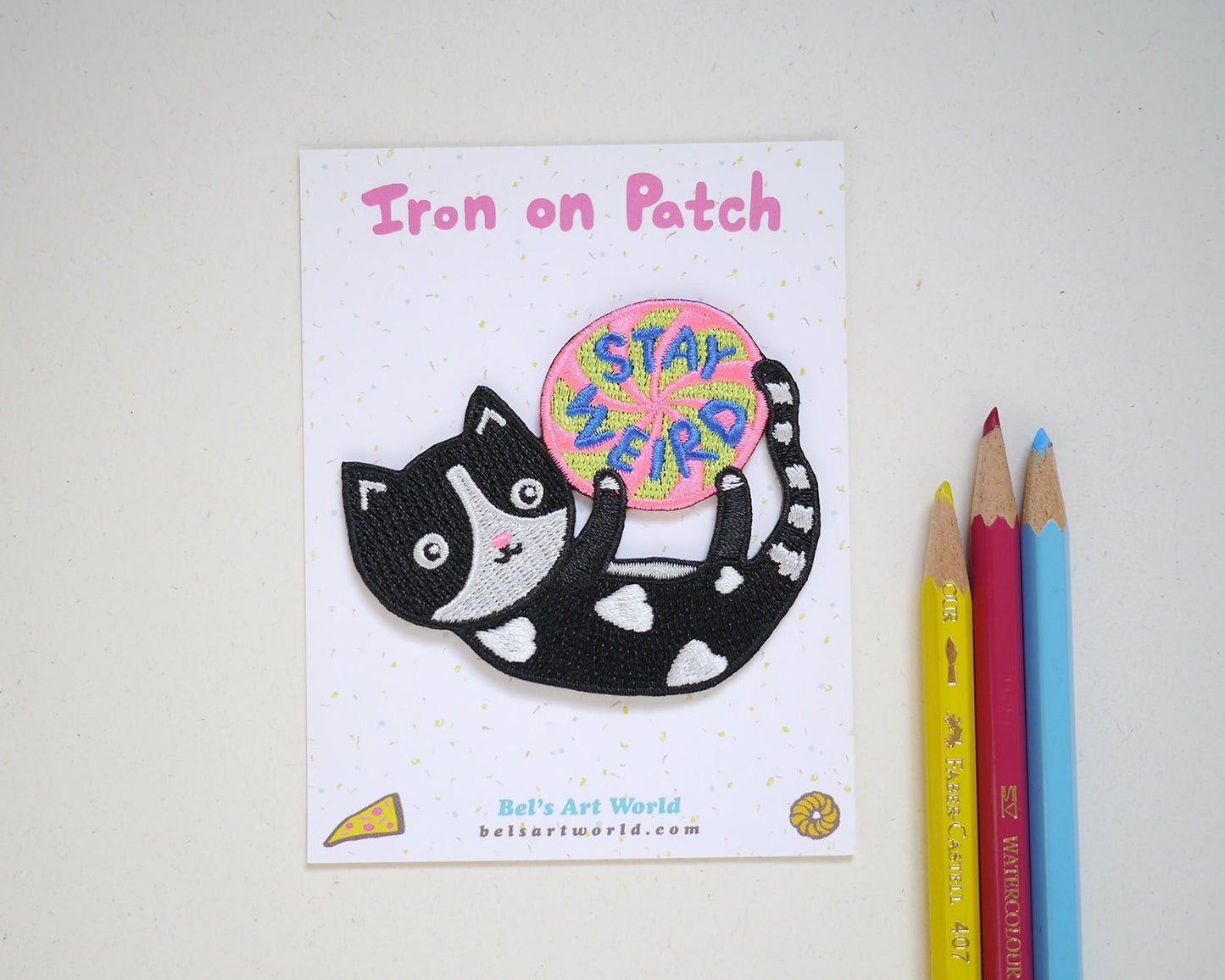 Stay weird kitty - Iron On Patch