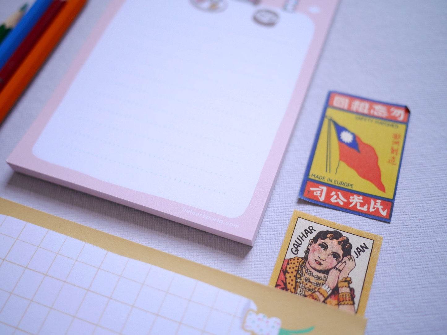 Dim sum buddies Notepad - A6 List pad, tear away notepad, Cute Illustration notepad