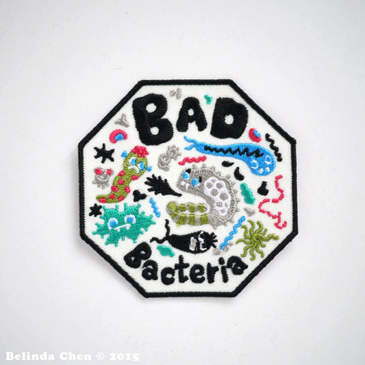 Bad Bacteria Iron On Patch