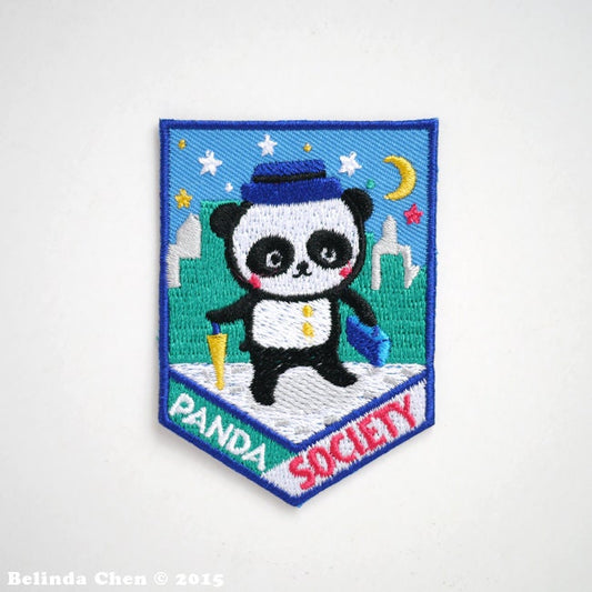 Panda Society Iron On Patch