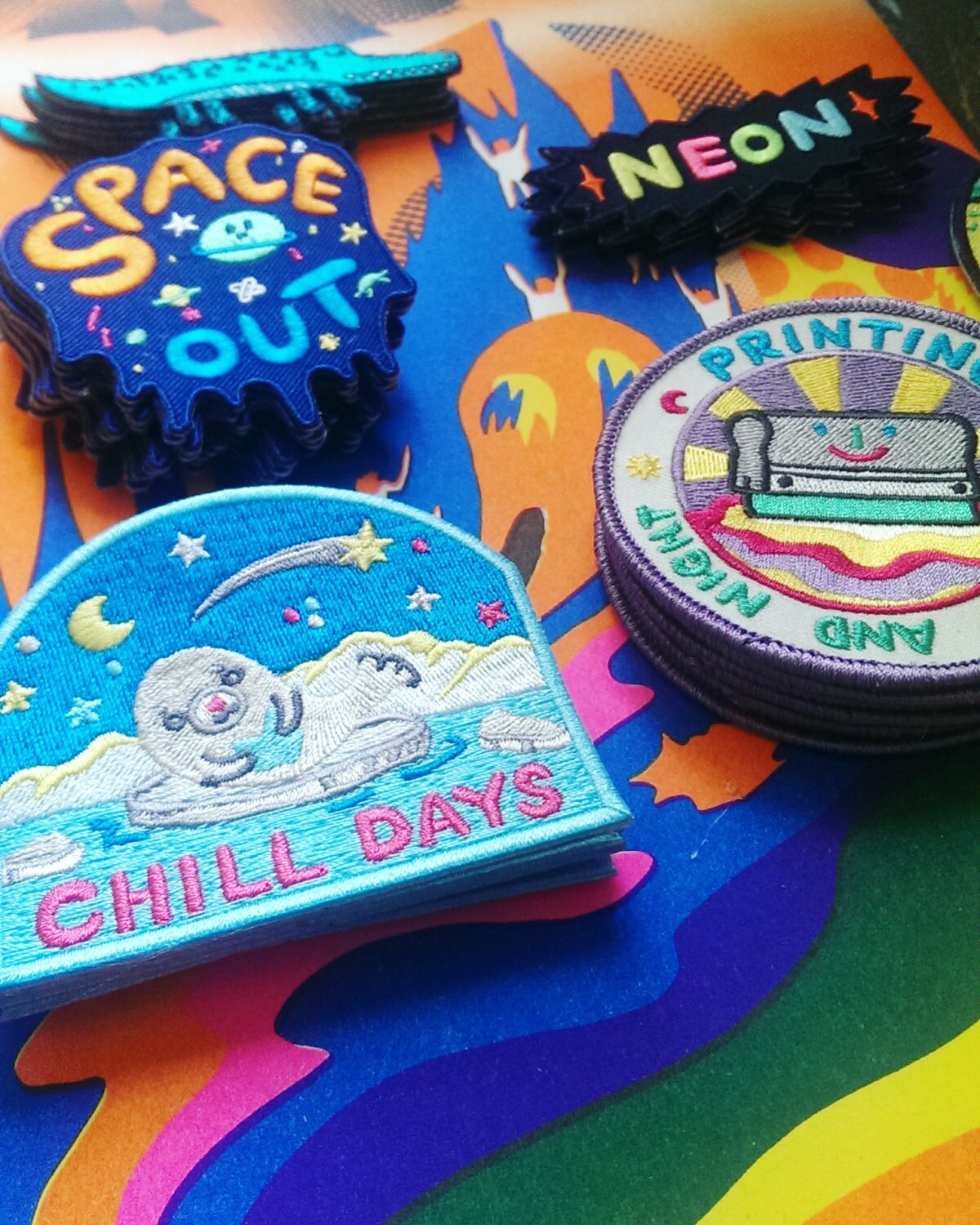 Baby Seal Chill Days Iron On Patches